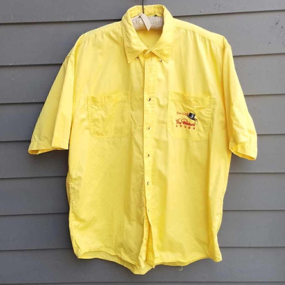 The Paddock ARUBA Yellow Crew Shirt size XL